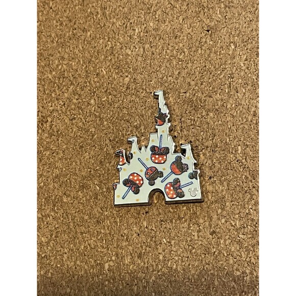 2025 Disney Minnie and Mickey Candy Apples Cinderella Castles Hidden Mickey Pin - Picture 1 of 2